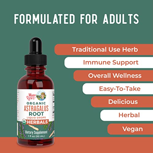 Astragalus Root | Sugar Free | Usda Organic | Astragalus Extract For Immune Support, Focus, And Cardiovascular Support | Astragalus Root Organic Liquid Drops | Non-Gmo | Vegan | 1 Fl Oz #TOP2