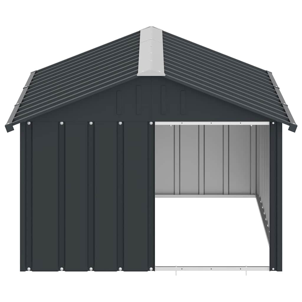 vidaXL Casetta per Cani Antracite 116,5x153x81,5 cm Acciaio Zincato