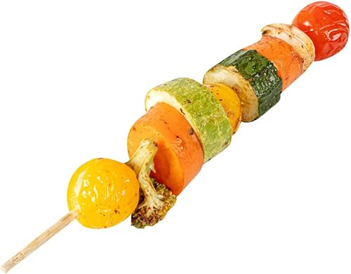 Restaurantware Robata - Pinchos para asar de 8 pulgadas, 1000 pinchos de alta resistencia, pinchos de bambú desechables congelables para verduras,