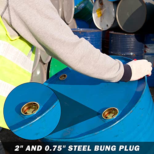 12 Pack Steel Plug Drum Bung 2 and 3/4 Inch Bung Hole Cap 55 Gallon Metal Drum Caps with Plated Coated for 55 Gallon Barrel by Zhengmy - Used condition - Image 6