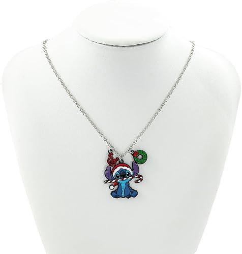 Miniatura 4 de HappyDaddy Stitch - Collar de amistad de 7 piezas, regalo de puntada, collar de puntada, joyería para niños y niñas, Zinc, Aleación de zinc