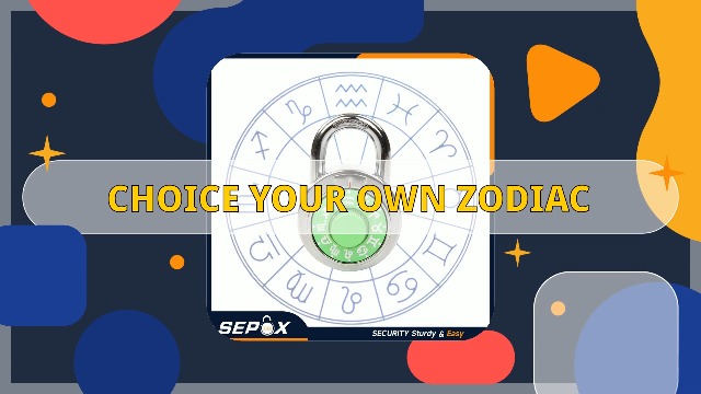 SEPOX® Zodiac Dial Combination Lock, 2