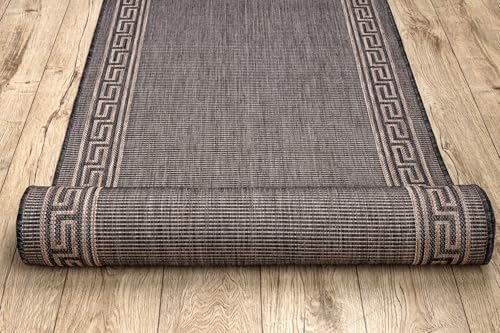 Läufer Sisal Vision 20446 Cadre tapis beige foncé 150x770 cm - 6