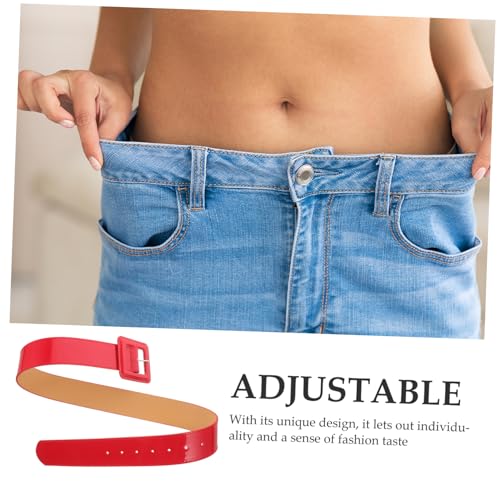 KESYOO Vintage Wide PU Waist Belt for Women Adjustable Sleek Dress Accessory Classic Fashion Party Wedding Outfits Metal Buckle Comfortable Fit3