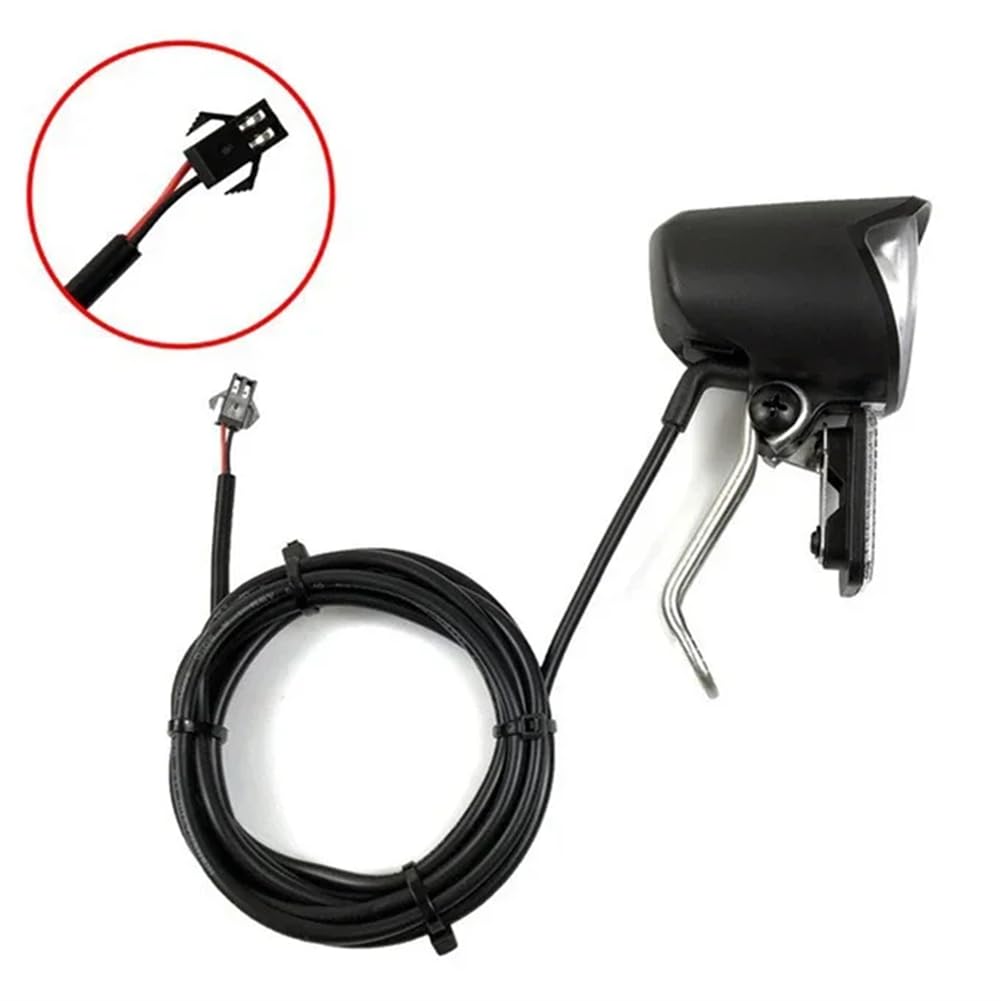 Luces para Bicicleta Eléctrica de 6-60 V, Luz Delantera y Trasera, Transmisor de Velocidad, Cable de 180 cm para Lámpara de Bicicleta con Motor de Transmisión Media Tsdz2