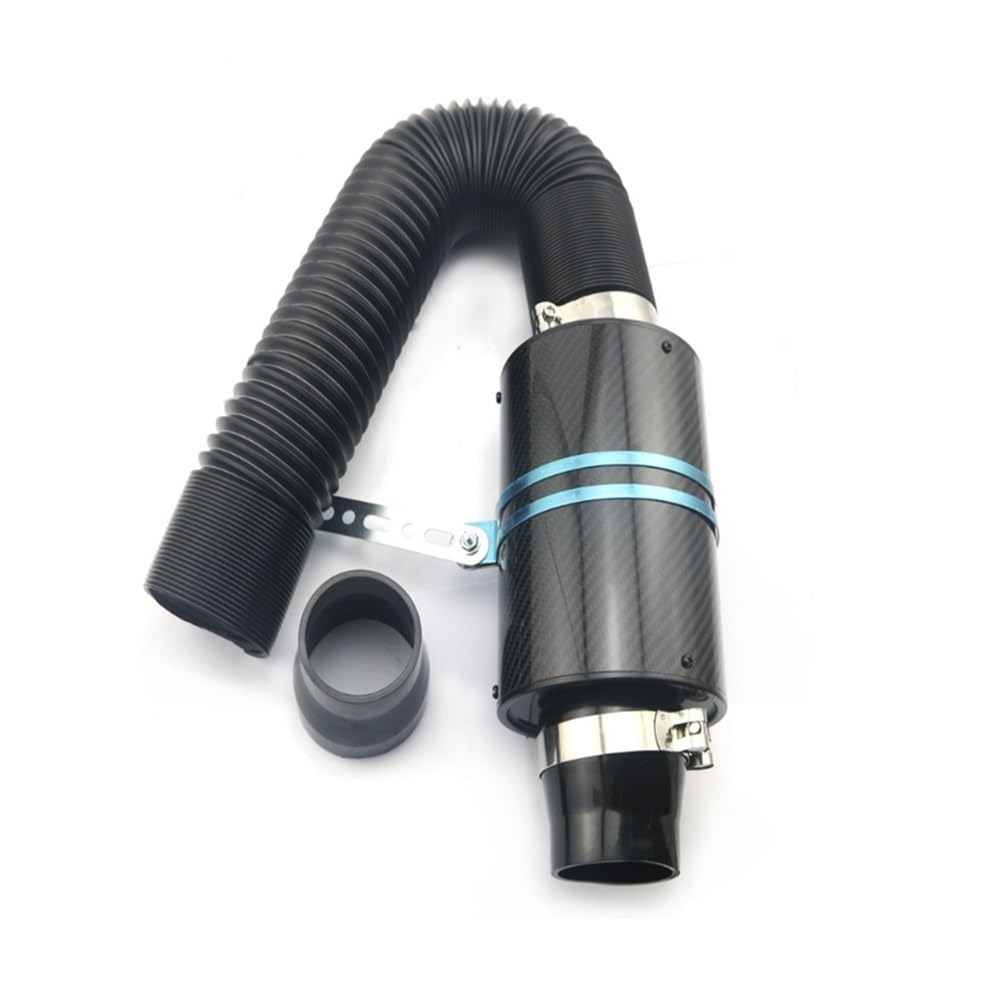 filtro de aceite del motor 1 Juego Universal de Filtro de Aire Frío de Fibra de Carbono de 3 Pulgadas para Coche, Kit de Manguera y Tubo de Admisión de Aire Cerrado Universal