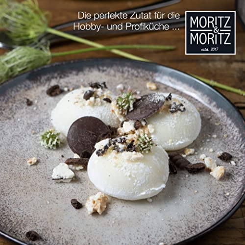 Moritz & Moritz VIDA 6er Dessertteller Set Beige - Stylische Porzellan Frühstücksteller, Kuchenteller für 6 Personen - Spülmaschinen- und Mikrowellengeeignet