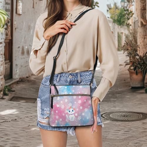 Women's Soft PU Leather Shoulder Bag Ladies Handbags Crossbody Bag with Adjustable Straps and Muti Zipper Pockets4