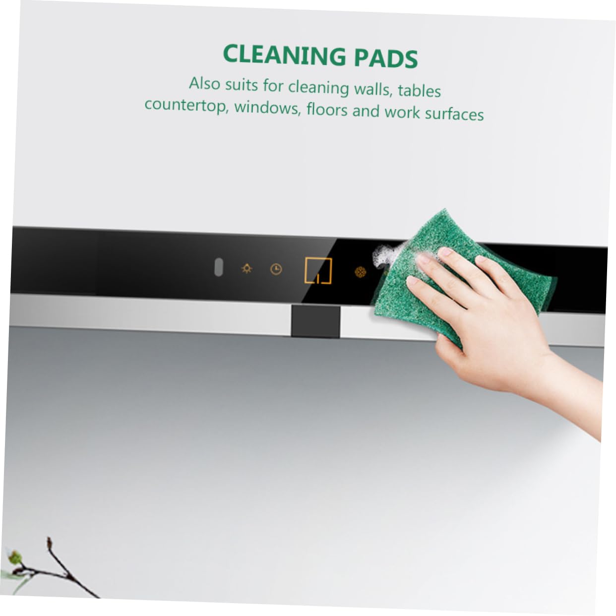 HAPINARY 6pcs Reusable Kitchen Scrubber Scouring Pads for Dishes Flexible Cleaning for Kitchen for Walls Tables and Floors