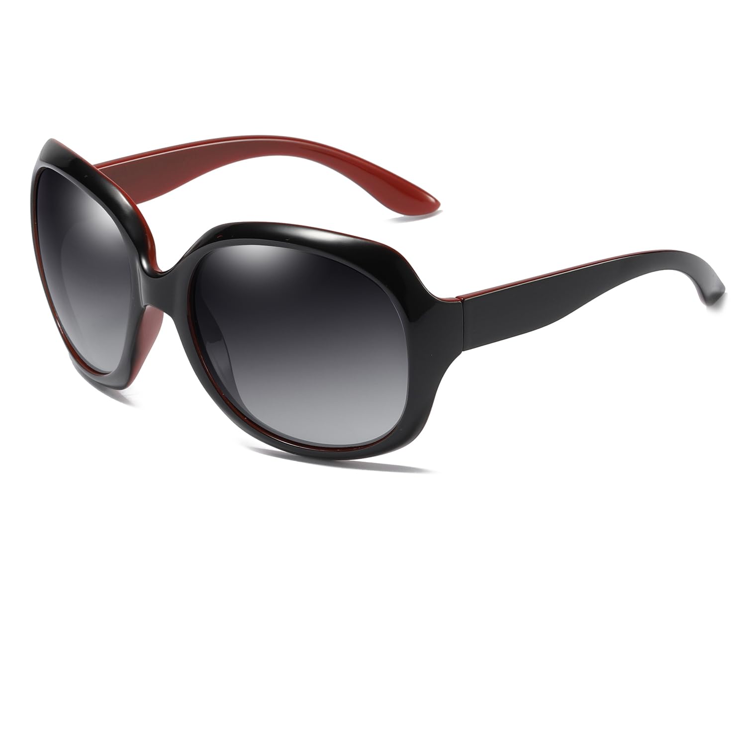 Azoxus Womens Polarized Sunglasses Trendy Large Round Anti Glare Driving Sun Glasses Ladies Cute Big Frame Shades