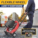 Anysun All in 1 Sewer Camera with Locator & Wheels & Pull Handle, 7MM Cable, Self Leveling, Distance Counter, 32GB Card, 9'' HD Monitor, Pipe Drain Inspection Camera IP68 Borescope (300FT/91.5M)
