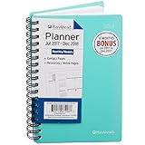 PlanAhead 2018 Planner, 18 Month Small Weekly/Monthly Planner - Includes Additional Contact Pages