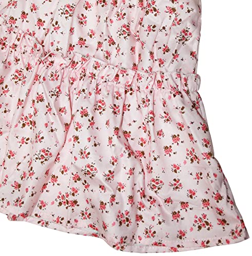 Image of Sister Amy Women's Boho Floral Print Square Neck Beach Party Flowy Ruffle Midi Dress
