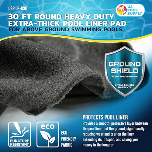 image for U.S. Pool Supply Ground Shield 30-Foot Round Heavy Duty Pool Liner Pad