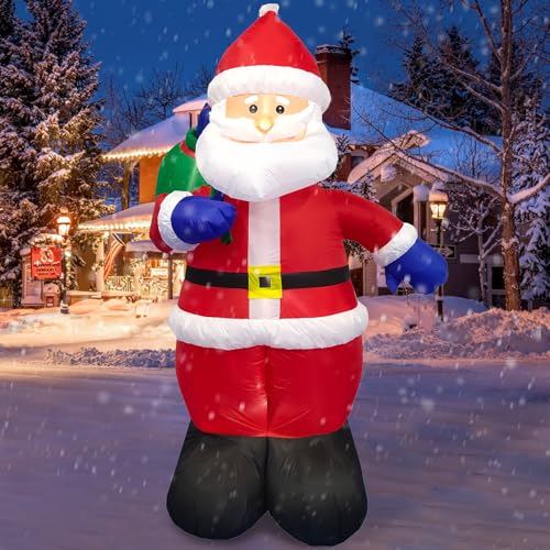 Danxilu 2,44 m Aufblasbarer Weihnachtsmann für Draußen Mit...