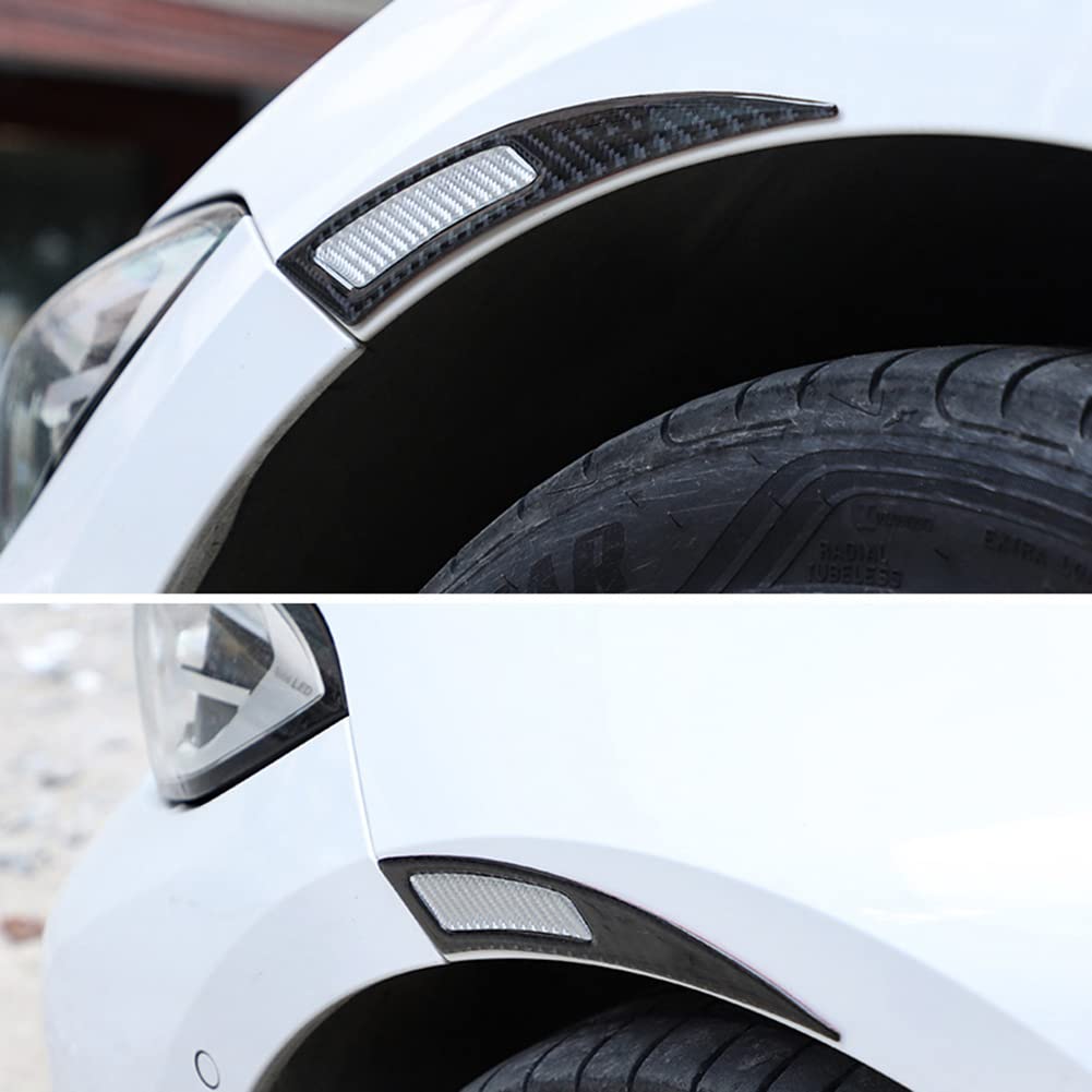 Sourcil De Roue De Voiture, 4 Pièces En Fiber De Carbone Anti-rayures Garniture De Voûte Lèvres Bande Garde-boue De Roue Protecteur De Fusée Universel 72 Cm/28.4in[Motif Carbone],Ailes De Roue,ailes