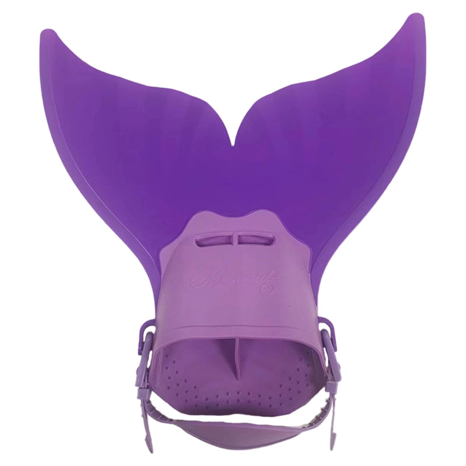 Mermaid Swim Snorkel Fins Dress Gear for Girl Boys Kids Children Purple-image-5