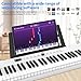 88 Key Piano Keyboard, Semi Weighted Electronic Digital Piano with Music Stand, Power Supply, Sustain Pedal, Bluetooth, Stand, MIDI, for Beginner Professional at Home, Stagea a3