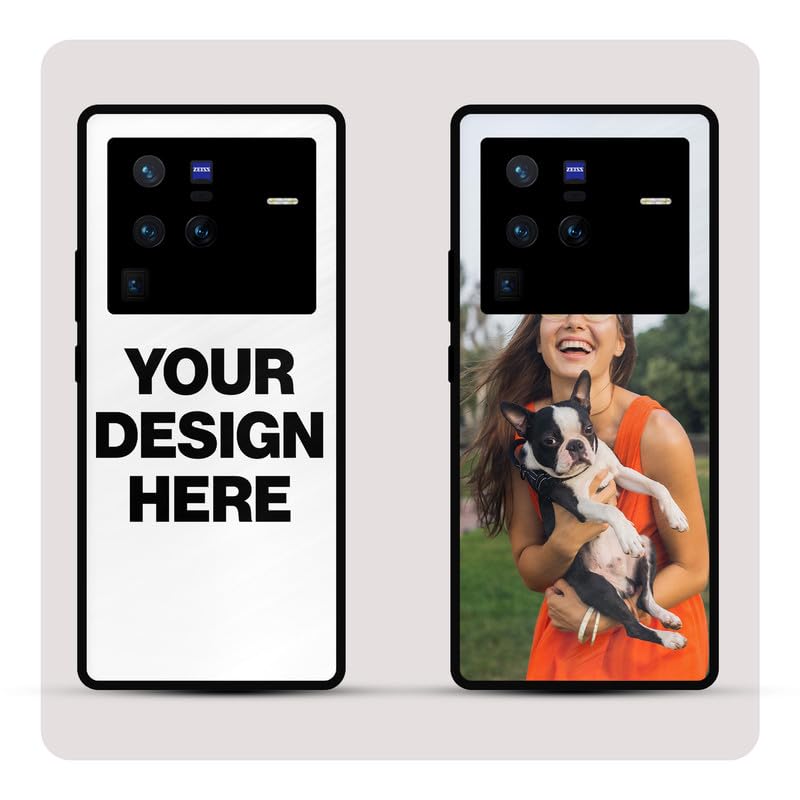 Image of Personalized Back Cover for Vivo X80 Pro | Custom Case with Name, Photo or Logo | PrintShield Hybrid with Soft TPU Grip & Scratch Protection