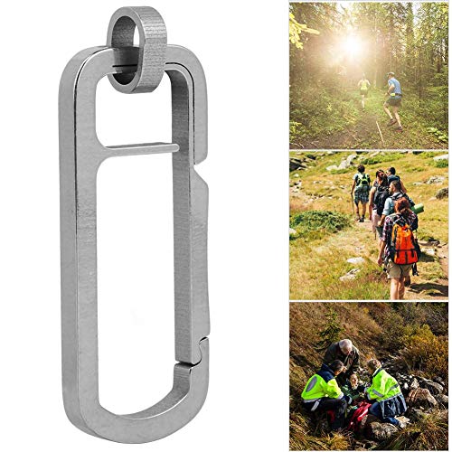 Rvsky Climbing Gear Outdoor Titanium Alloy Key Chain Keys Buckle Hook Carabiner For Pendent Items #TOP4