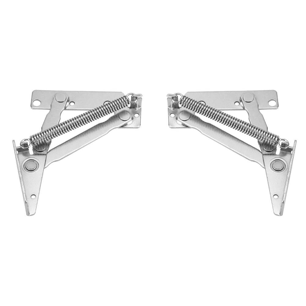 2Pcs Folding Sofa Bed Spring Hinge 10KG 80 Degree Cabinet Door Lift Up Stay Flap Top Support Hinges for Cabinet Doors
