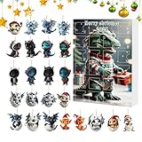 24 Days of Christmas Advent - Rückspiegel 2D Acryl Baby Ornamente 24 Tage Advent | 2025 Countdown Kalender, Tier Charm für Auto Rückspiegel Tür Wand Party Weihnachtsbaum