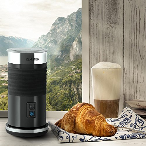 Klarstein Biancolatte Nero - Milchaufschäumer, Milcherhitzer, Milcherwärmer, Edelstahl, 400 W Heizelement, 450 ml… – Bild 3