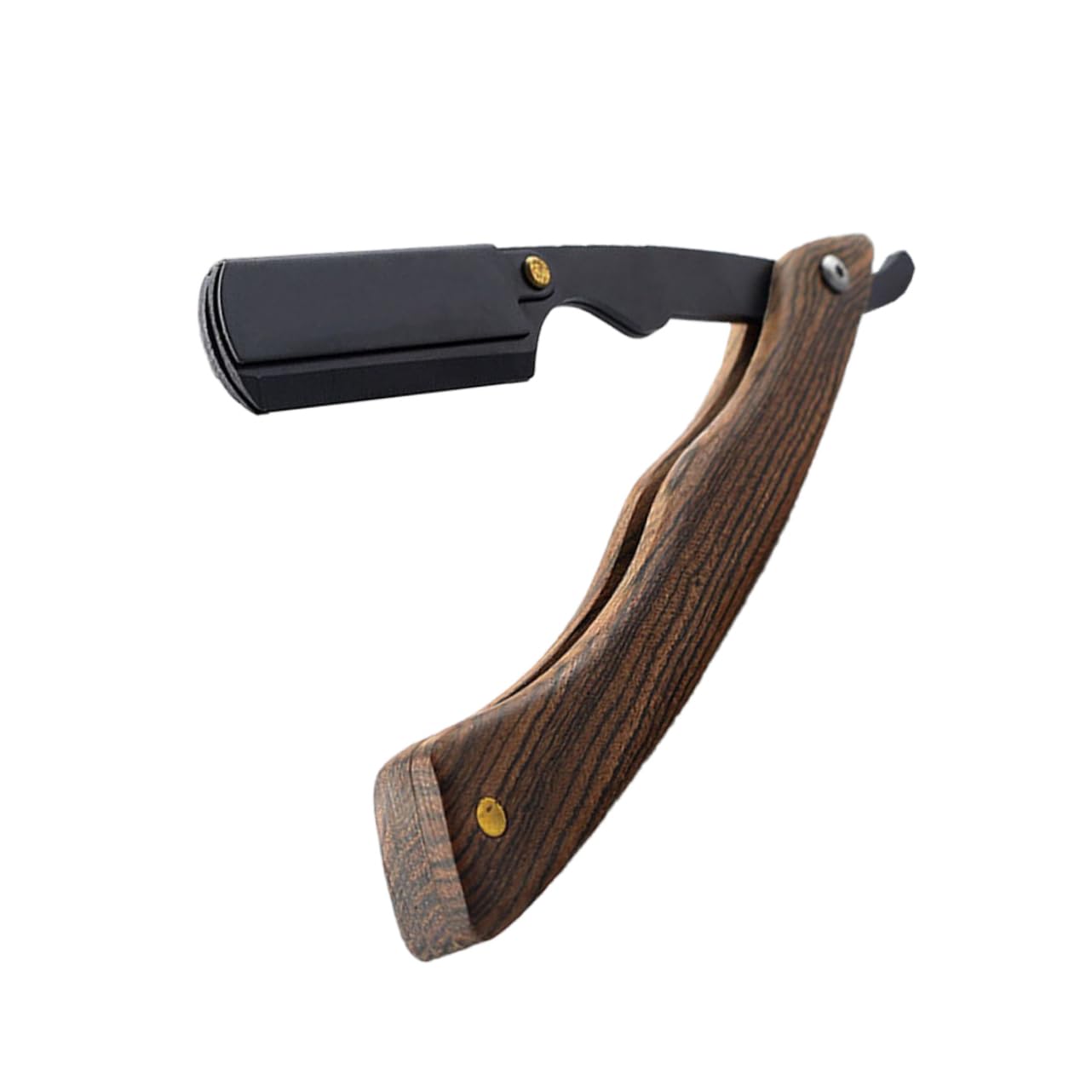 WOFASHPURET Beard Trimmer Stand Wooden Razor Foldable Beard Shaper Tool for Men Stylish Face Shaver Perfect for Travel Home