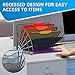 SUPEASY Fan Shaped Desk File Organizer, 6 Compartments for Filing Paper Bills, Letters, Desk Accessories for Workspace, School, Office, Waiting Room, Classroom Storage, Black