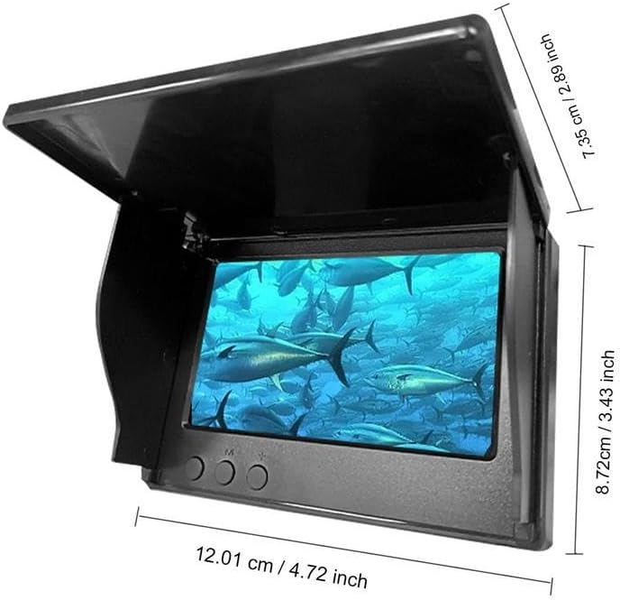 Generic Underwater Fishing Camera & Fish Finder with 4.3 Inch LED Screen, Waterproof to 15m, 30m Line, Perfect for Fishing Enthusiasts