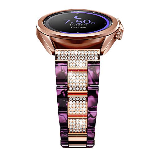 Gelishi 20Mm Bands Compatible With Galaxy Watch 5 Band 44Mm 40Mm, Galaxy Watch 4 Band Women Bracelet Bling Band For Galaxy Watch 5 Pro 45Mm/Galaxy Active 2 Watch Band Purple #TOP1