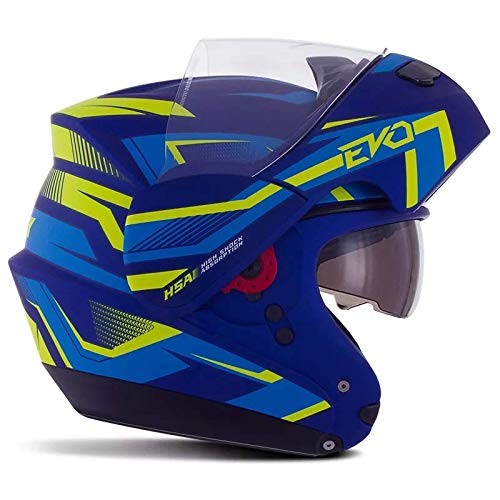 Pro Tork Capacete Attack Evo Fosco 58 Azul/Amarelo