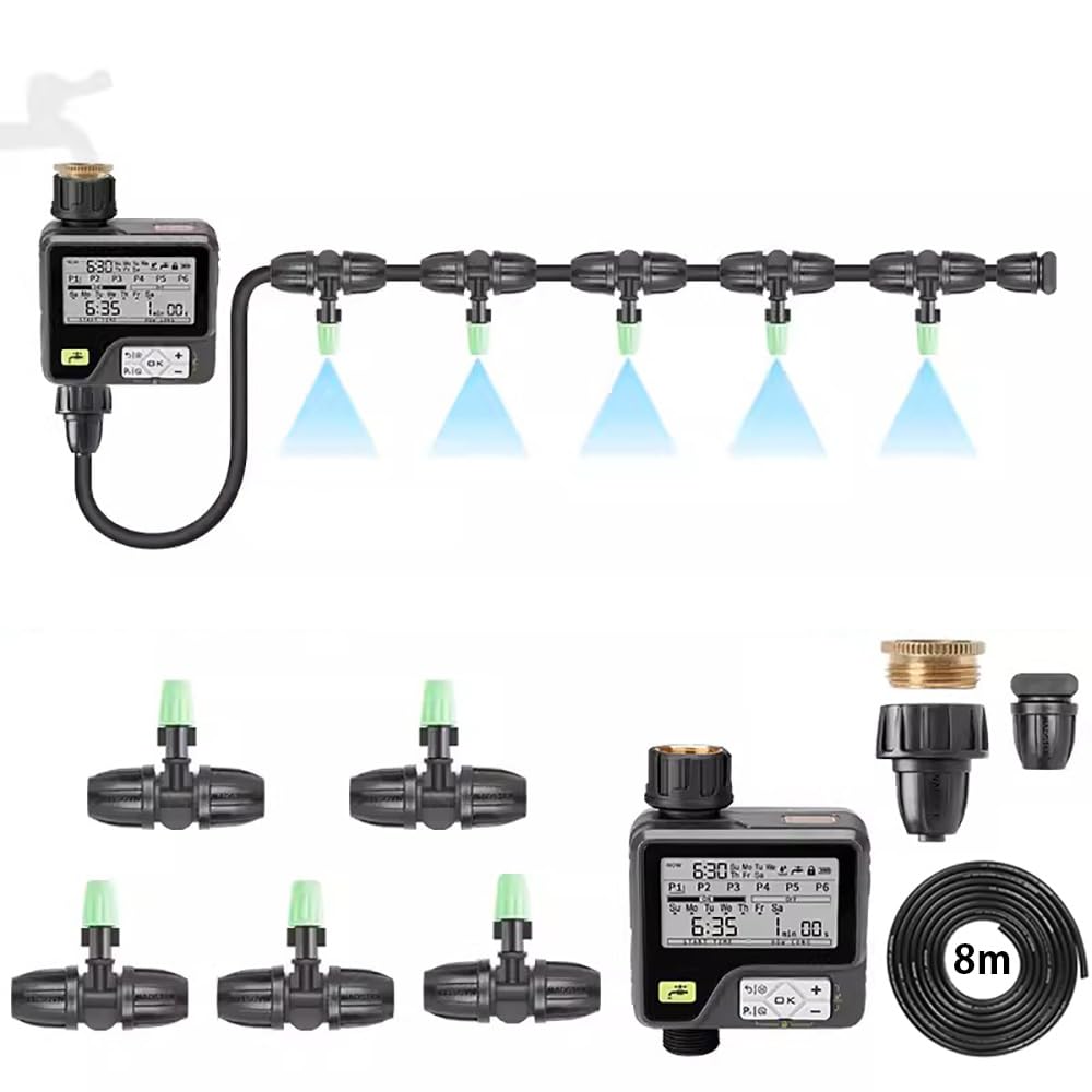 Amazon.co.jp: Moongiantgo 散水タイマー 水やり器 自動噴霧加湿