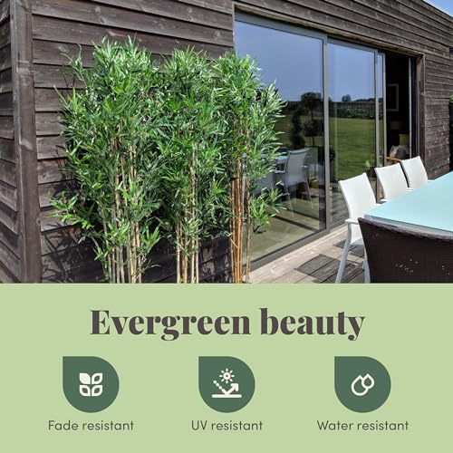 Blooming Artificial - Oriental Bamboo Tree, Realistic Artificial Plant for Garden, Home, and Office, Year Round Decorative Foliage, UV and Water Resistant (Green) (120cm) - Image 6