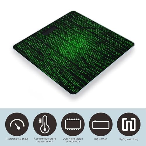 Báscula Digital de Baño con Cristal Templado y Pantalla LCD miniatura 3