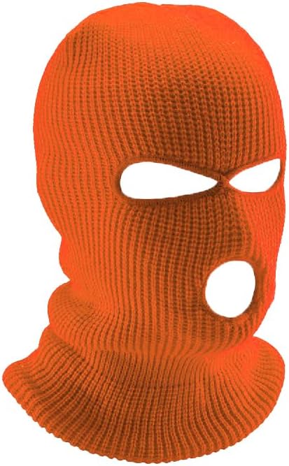 3-Hole Warm Full Face Mask Cover Ski Mask Winter Balaclava Cap Knitted for Outdoor Sports