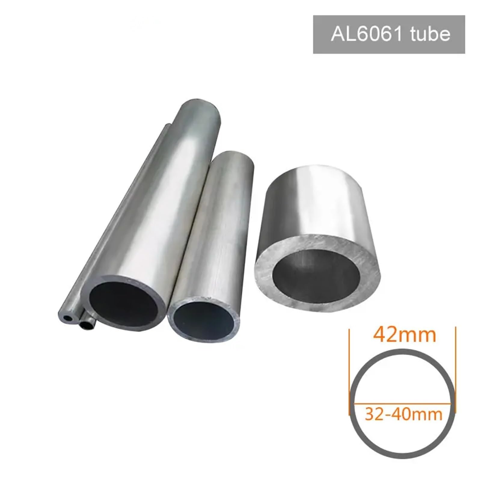 Amazon.co.jp: WOMELF アルミニウム丸管 6061 外径 42mm 内径 18-40mm