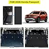 MJBYMAT Cargo Mat for 2026 Honda Passport & Backrest Mat (Upgraded : Lower Tier with Small Box),TPE All Weather Protection Car Trunk Mat Covering The Backrest Mat with Velcro Fastener Accessories