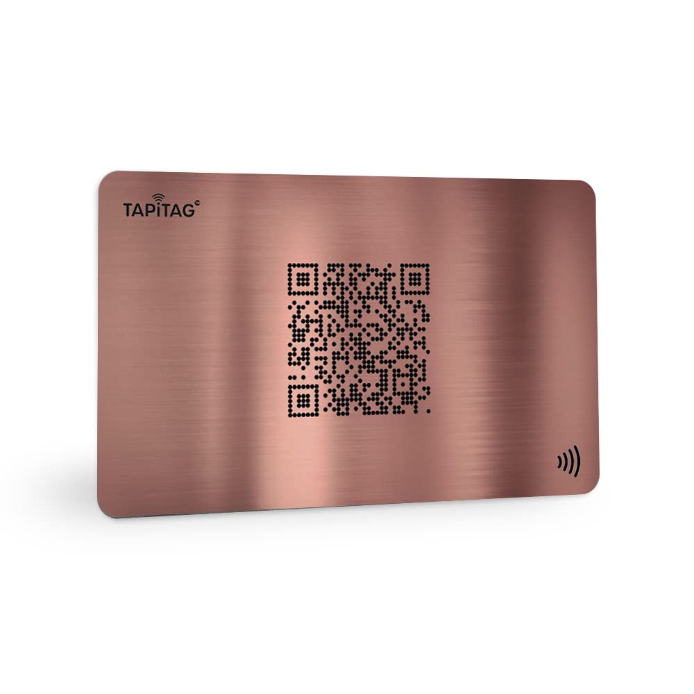 TAPiTAG Metal Digital Business Card, NO Subscription Required