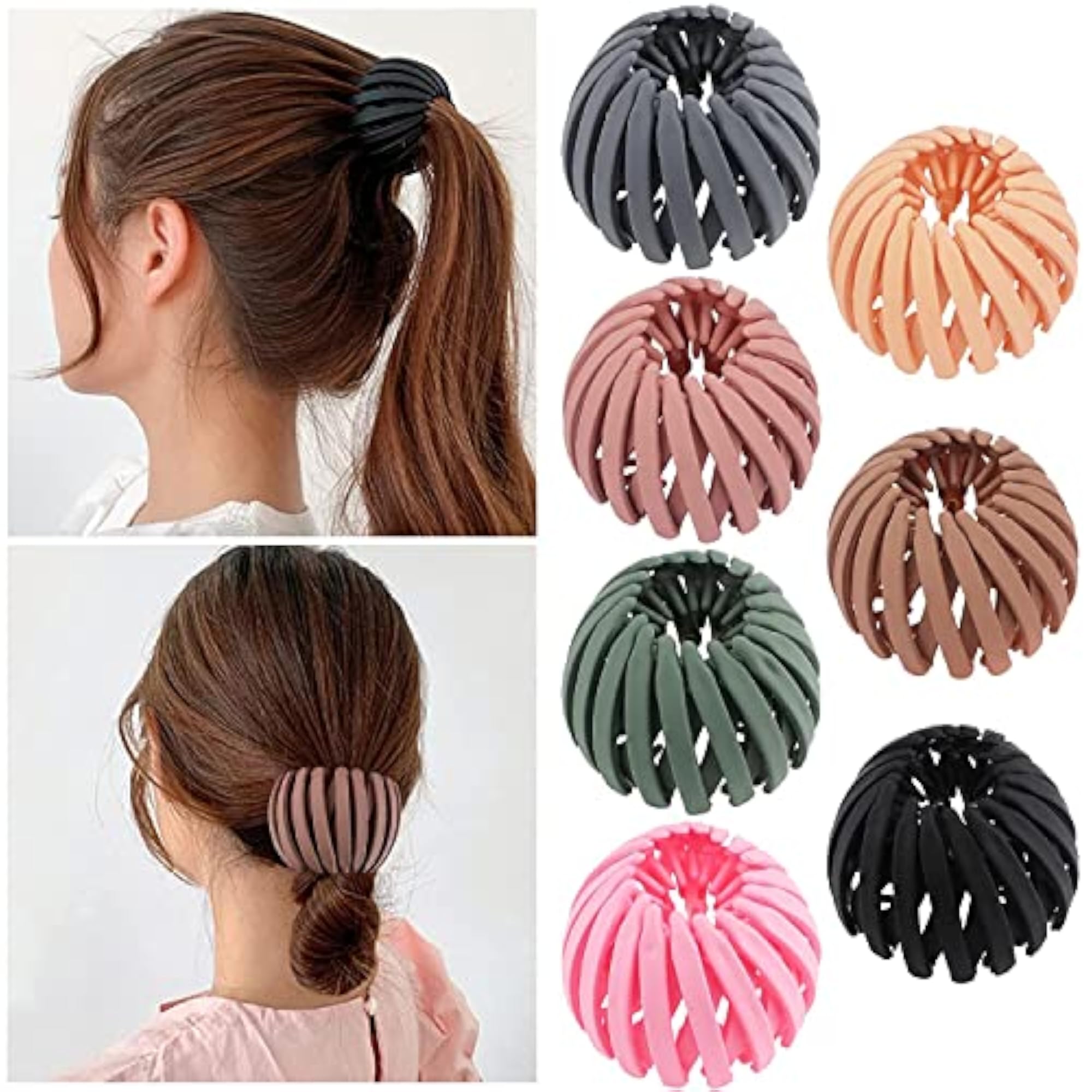 Matte Bird Nest Hair Clips Holder, Multicolor Bun Clip