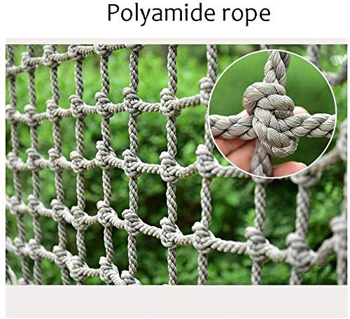 AI LI WEI Protective net decoration/Climbing Rope Net Kids, Cargo Rope Ladder Net Heavy Duty Cordage Goods Weave Battle Rope Rail Playground Indoor Outdoor Games (Size : 2x5m/6.56x16.4ft)