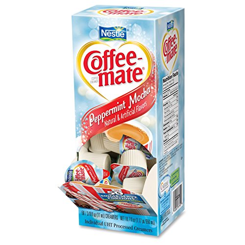 Creamer, Singles, Mocha Peppermint, 50/Bx by Coffee-Mate