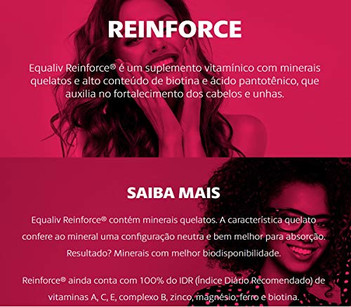 Biotina Acido Pantotenico Cabelos Unhas Reinforce Equaliv - 60 CAPS