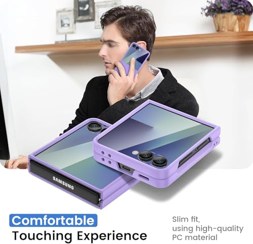 Image of Kapa Ultra Thin Back Case for Samsung Galaxy Flip7 / Z Flip 7 | Full Body Protection Hard Back Cover (Purple)