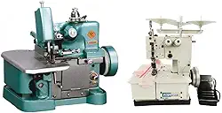 Overlock + Galoneira Semi Industriais Com Motor e mesa BRACOB (110)