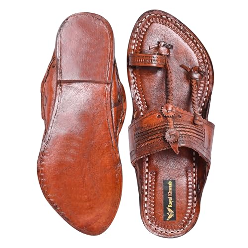 Image of Kolhapuri Chappal for Men|Kolhapuri Slippers for Men|Kolhapuri Shoes for Men|Leather Slippers for Men|Wedding Slippers for Men-A1