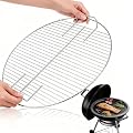 DK-SIMINA 21.5" Replacement Cooking Grate Refills 304 Stainless Steel Fits 22 inch Weber Charcoal Grills Kettle and Kettle Premium Master-Touch,Bar-B-Kettle,Performer Silver