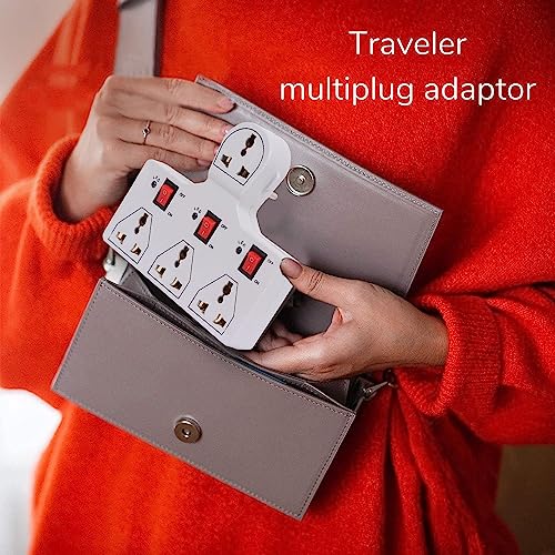 Image of 4 Universal Socket 3 Switch Multi Plug Extension Board /Multiplug