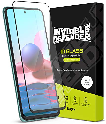 Ringke Invisible Defender Glass Designed for Redmi Note 10 / 10S Screen Protector Ultimate Clear Shield, High Definition (HD) Quality, Anti-Scratch Technology