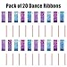 AITIME Ribbon Wands Party Favors for Kids, 20 Pack Rhythmic Gymnastics Ribbon, Girl Birthday ,Outdoor Party Games Supplies, Dance Streamers, Stars Ribbon Dancer